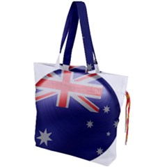 Australia Flag Country National Drawstring Tote Bag by Sapixe