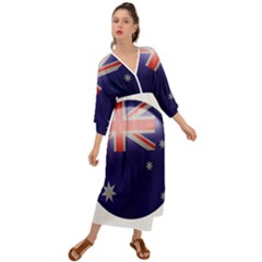 Australia Flag Country National Grecian Style  Maxi Dress