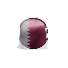 Qatar Flag Country Nation National Drawstring Pouch (small) by Sapixe