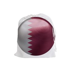 Qatar Flag Country Nation National Drawstring Pouch (large) by Sapixe