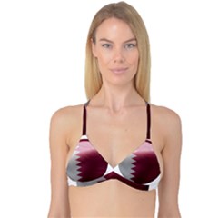 Qatar Flag Country Nation National Reversible Tri Bikini Top by Sapixe