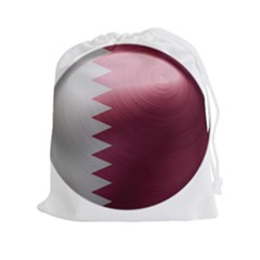 Qatar Flag Country Nation National Drawstring Pouch (xxl) by Sapixe