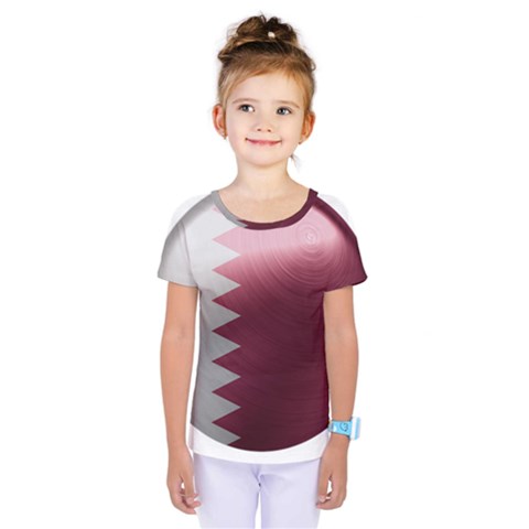 Qatar Flag Country Nation National Kids  One Piece Tee by Sapixe