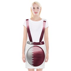 Qatar Flag Country Nation National Braces Suspender Skirt by Sapixe