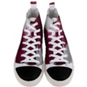 Qatar Flag Country Nation National Men s Mid-Top Canvas Sneakers View1