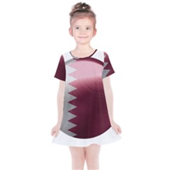 Qatar Flag Country Nation National Kids  Simple Cotton Dress