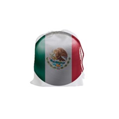 Mexico Flag Country National Drawstring Pouch (small) by Sapixe