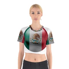 Mexico Flag Country National Cotton Crop Top by Sapixe