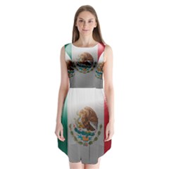 Mexico Flag Country National Sleeveless Chiffon Dress   by Sapixe