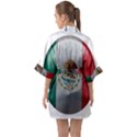 Mexico Flag Country National Quarter Sleeve Kimono Robe View2