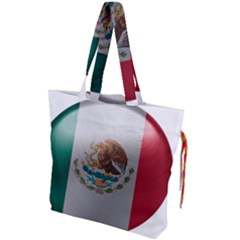 Mexico Flag Country National Drawstring Tote Bag by Sapixe