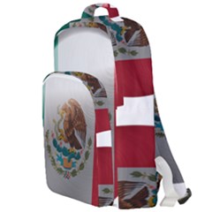 Mexico Flag Country National Double Compartment Backpack by Sapixe