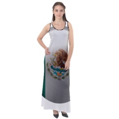 Mexico Flag Country National Sleeveless Velour Maxi Dress by Sapixe