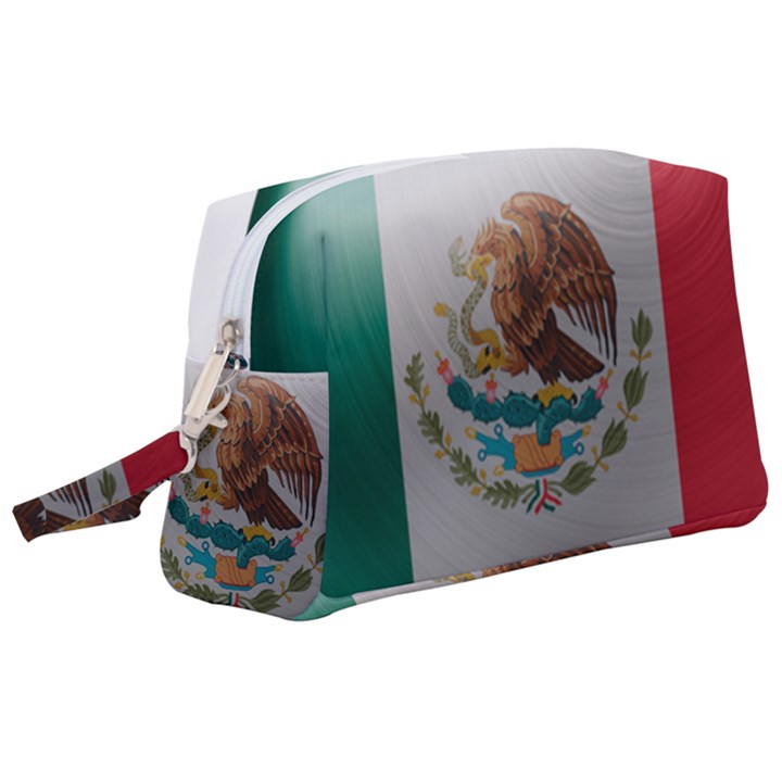 Mexico Flag Country National Wristlet Pouch Bag (Large)