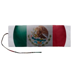 Mexico Flag Country National Roll Up Canvas Pencil Holder (m) by Sapixe