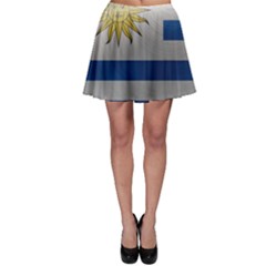 Uruguay Flag Country Symbol Nation Skater Skirt by Sapixe