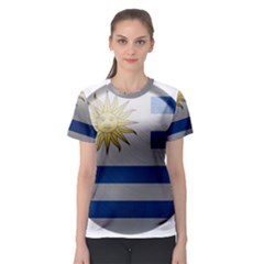 Uruguay Flag Country Symbol Nation Women s Sport Mesh Tee