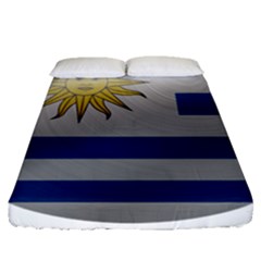 Uruguay Flag Country Symbol Nation Fitted Sheet (queen Size) by Sapixe