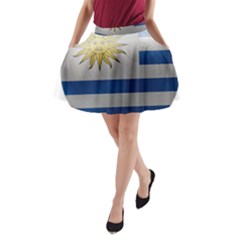 Uruguay Flag Country Symbol Nation A-line Pocket Skirt by Sapixe