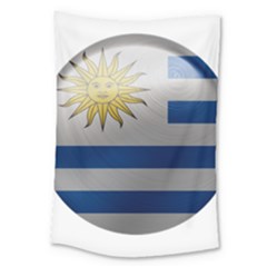 Uruguay Flag Country Symbol Nation Large Tapestry by Sapixe