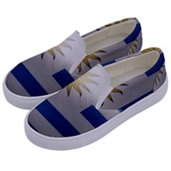 Uruguay Flag Country Symbol Nation Kids  Canvas Slip Ons by Sapixe