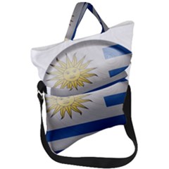 Uruguay Flag Country Symbol Nation Fold Over Handle Tote Bag by Sapixe