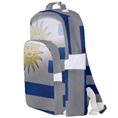 Uruguay Flag Country Symbol Nation Double Compartment Backpack by Sapixe