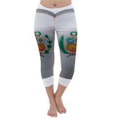 Peru Flag Country Symbol Nation Capri Winter Leggings 