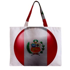 Peru Flag Country Symbol Nation Zipper Mini Tote Bag by Sapixe