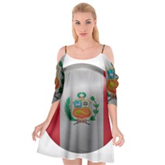 Peru Flag Country Symbol Nation Cutout Spaghetti Strap Chiffon Dress by Sapixe