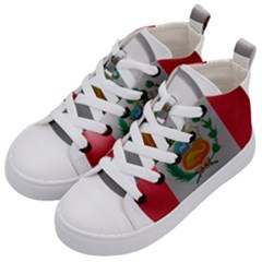 Peru Flag Country Symbol Nation Kids  Mid-top Canvas Sneakers by Sapixe