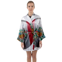 Peru Flag Country Symbol Nation Long Sleeve Kimono Robe