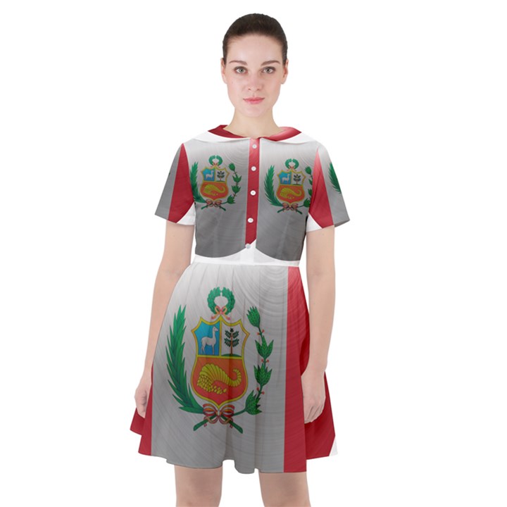 Peru Flag Country Symbol Nation Sailor Dress