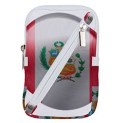 Peru Flag Country Symbol Nation Belt Pouch Bag (large) by Sapixe