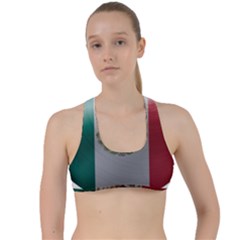 Flag Home Country National Symbol Criss Cross Racerback Sports Bra by Sapixe