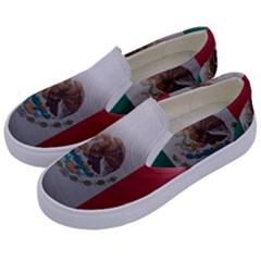 Flag Home Country National Symbol Kids  Canvas Slip Ons by Sapixe