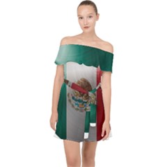 Flag Home Country National Symbol Off Shoulder Chiffon Dress by Sapixe