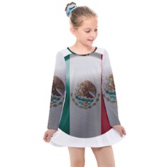 Flag Home Country National Symbol Kids  Long Sleeve Dress by Sapixe