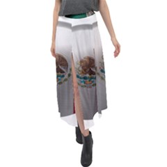 Flag Home Country National Symbol Velour Split Maxi Skirt by Sapixe