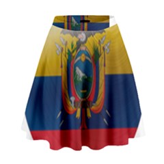 Ecuador Flag Ecuadorian Country High Waist Skirt by Sapixe