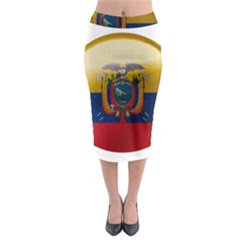 Ecuador Flag Ecuadorian Country Midi Pencil Skirt by Sapixe