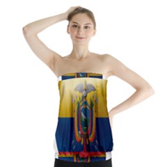 Ecuador Flag Ecuadorian Country Strapless Top by Sapixe