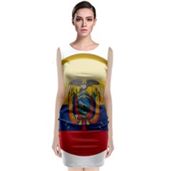 Ecuador Flag Ecuadorian Country Sleeveless Velvet Midi Dress