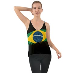 Flag Brazil Country Symbol Chiffon Cami by Sapixe