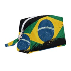 Flag Brazil Country Symbol Wristlet Pouch Bag (medium) by Sapixe