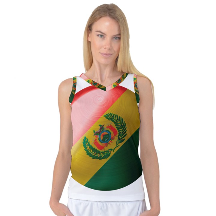 Bolivia Flag Country National Women s Basketball Tank Top