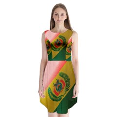 Bolivia Flag Country National Sleeveless Chiffon Dress  