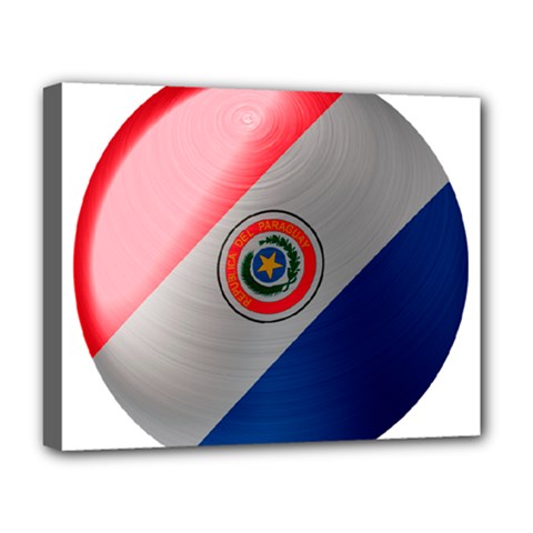 Paraguay Flag Country Nation Deluxe Canvas 20  X 16  (stretched) by Sapixe