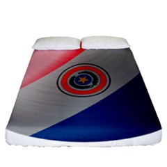 Paraguay Flag Country Nation Fitted Sheet (queen Size) by Sapixe