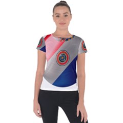 Paraguay Flag Country Nation Short Sleeve Sports Top  by Sapixe